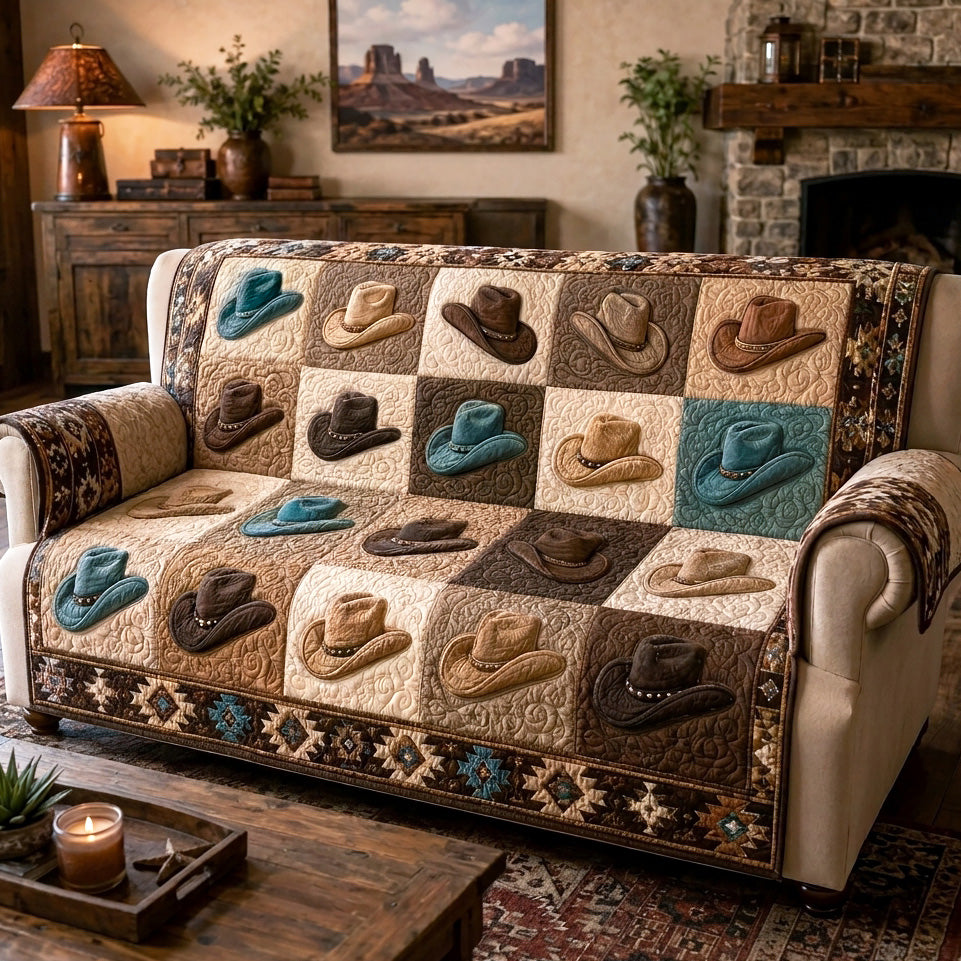 Western Legacy Quilted Sofa Cover NCU0NTV1109