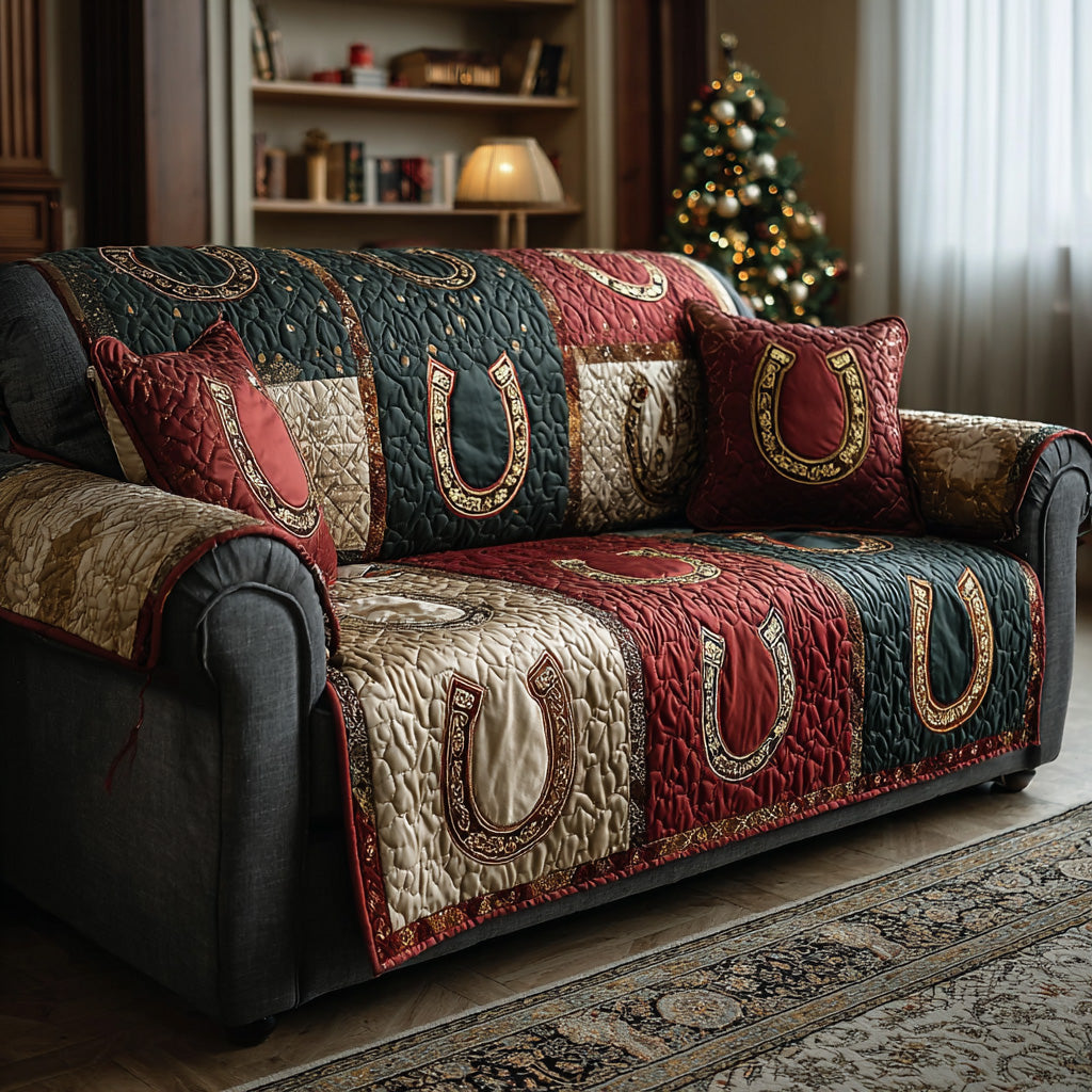Western Luck Quilted Sofa Cover NCU0LDH025