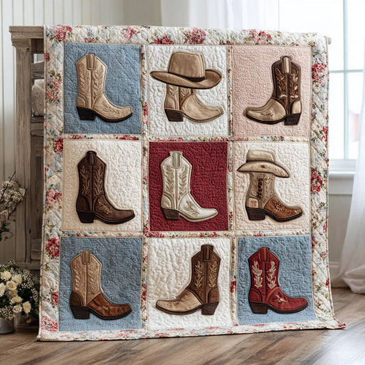 Western Patch Quilted Blanket NCU0DDK2090