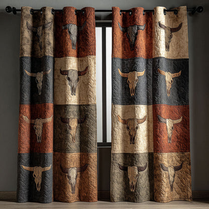Western Patchwork Quilted Curtains NCU0NNT2821