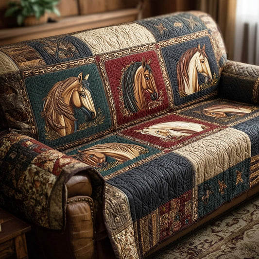 Western Roamer Quilted Sofa Cover NCU0NTD1335