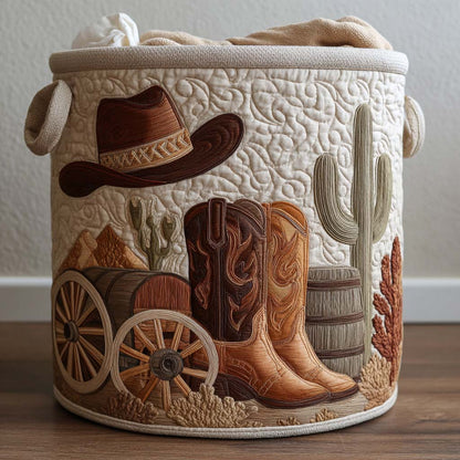 Cowboy Quilted Laundry Basket NCU0QN082