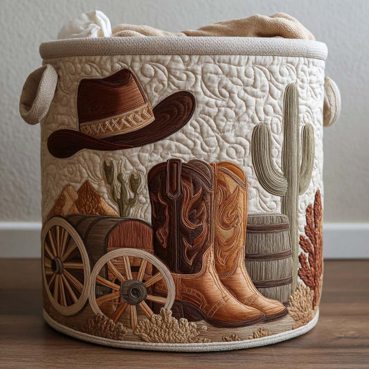 Cowboy Quilted Laundry Basket NCU0QN082