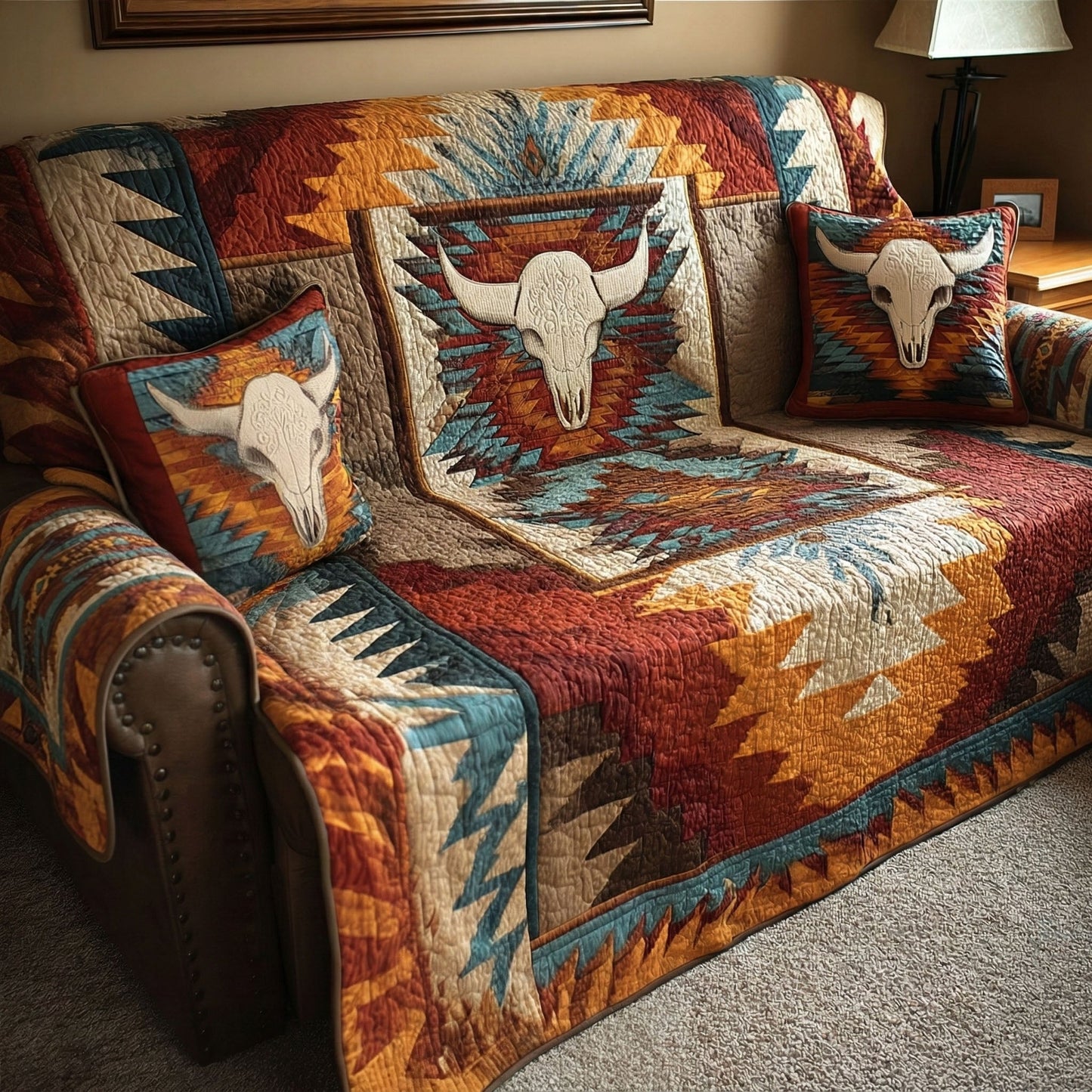 Western Spirit Quilted Sofa Cover NCU0NTD1708