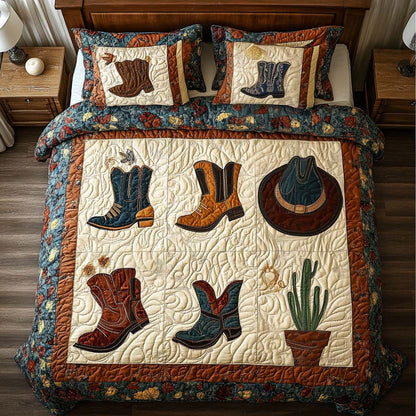 Western Stars 3-Piece Quited Bedding Set NCU0NNT881