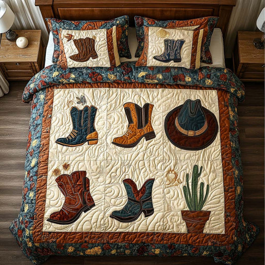 Western Stars 3-Piece Quited Bedding Set NCU0NNT881