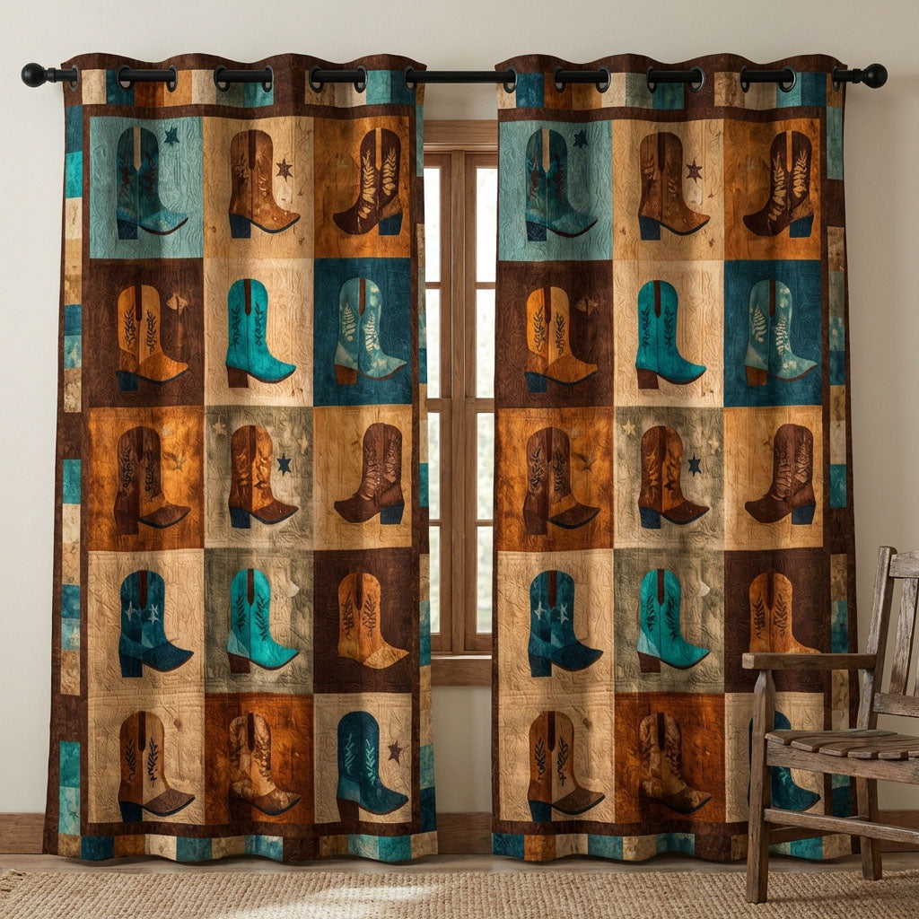 Western Trails Quilted Curtains NCU0DDK2550