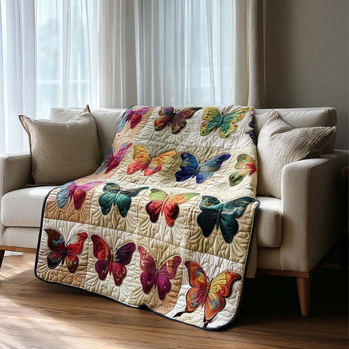 Whimsical Butterfly Quilted Blanket NCU0DQQ0156