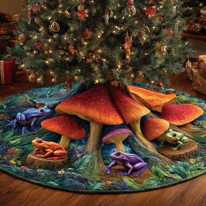 Whimsical Giant Caps Quilted Tree Skirt NCU0NXD1072