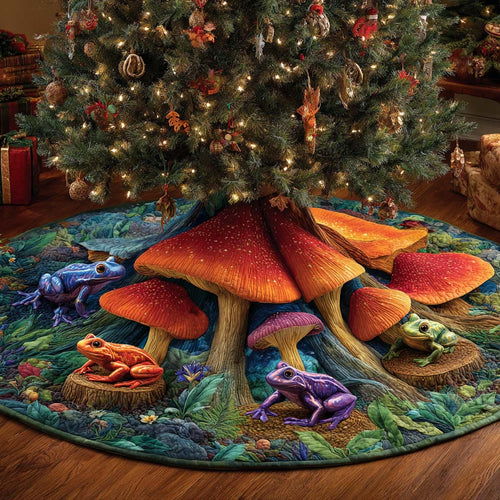 Whimsical Giant Caps Quilted Tree Skirt NCU0NXD1072