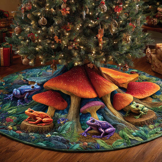 Whimsical Giant Caps Quilted Tree Skirt NCU0NXD1072