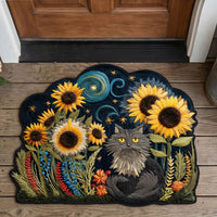 Whimsical Kitty Haven Custom Shape Doormat NCU0PTT3055