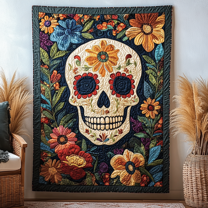 Whimsical Skull Quilted Blanket NCU0TL1888