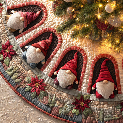 Whimsical Workshop Christmas Quilted Tree Skirt NCU0NTV646