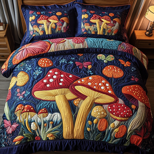 Whimsy Woods 3-Piece Quilted Bedding Set NCU0NVH928