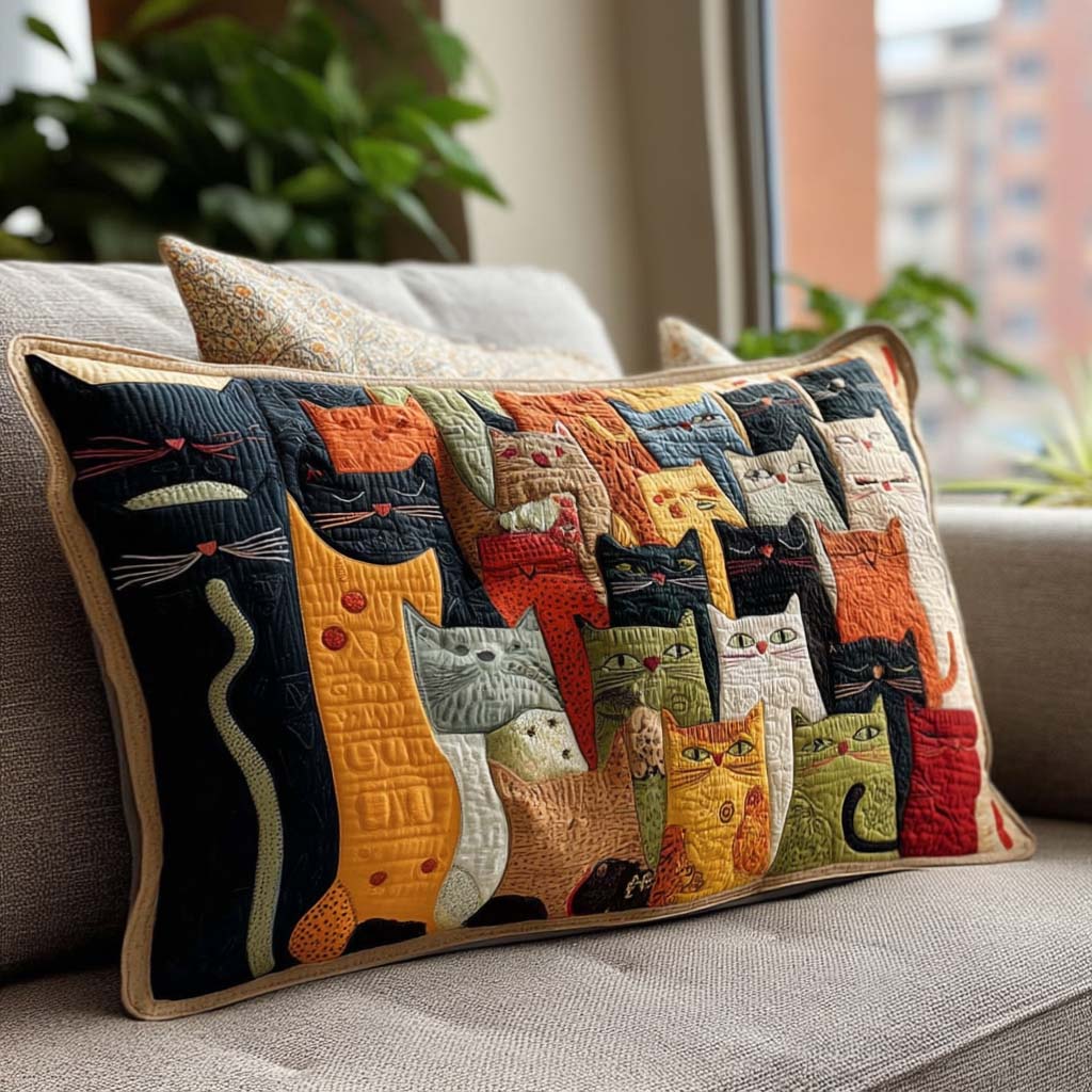 Whisker Wonder Quilted Bedding Pillow Case NCU0PTT1416