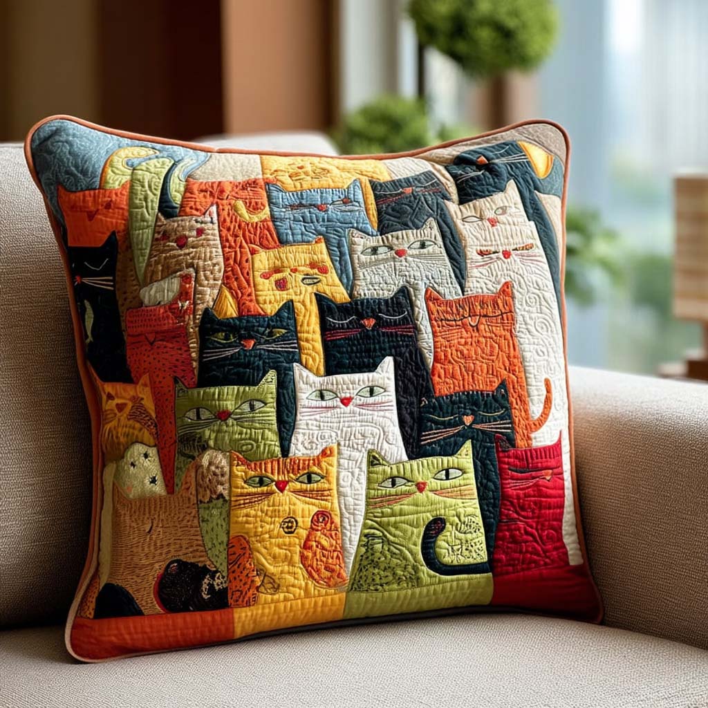 Whisker Wonder Quilted Pillow Case NCU0PTT1416
