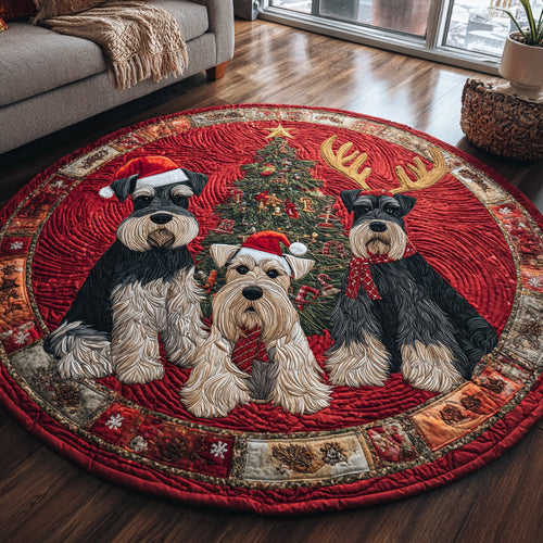 Whisker Bloom Quilted Round Mat NCU0DV1221