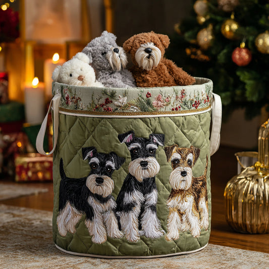 Whisker Charm Quilted Laundry Basket NCU0DV1093