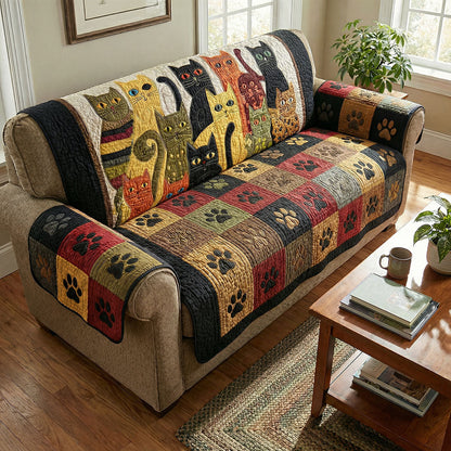 Whisker Dreamscape Quilted Sofa Cover NCU0PTT2987