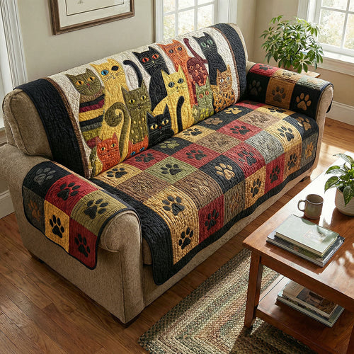 Whisker Dreamscape Quilted Sofa Cover NCU0PTT2987