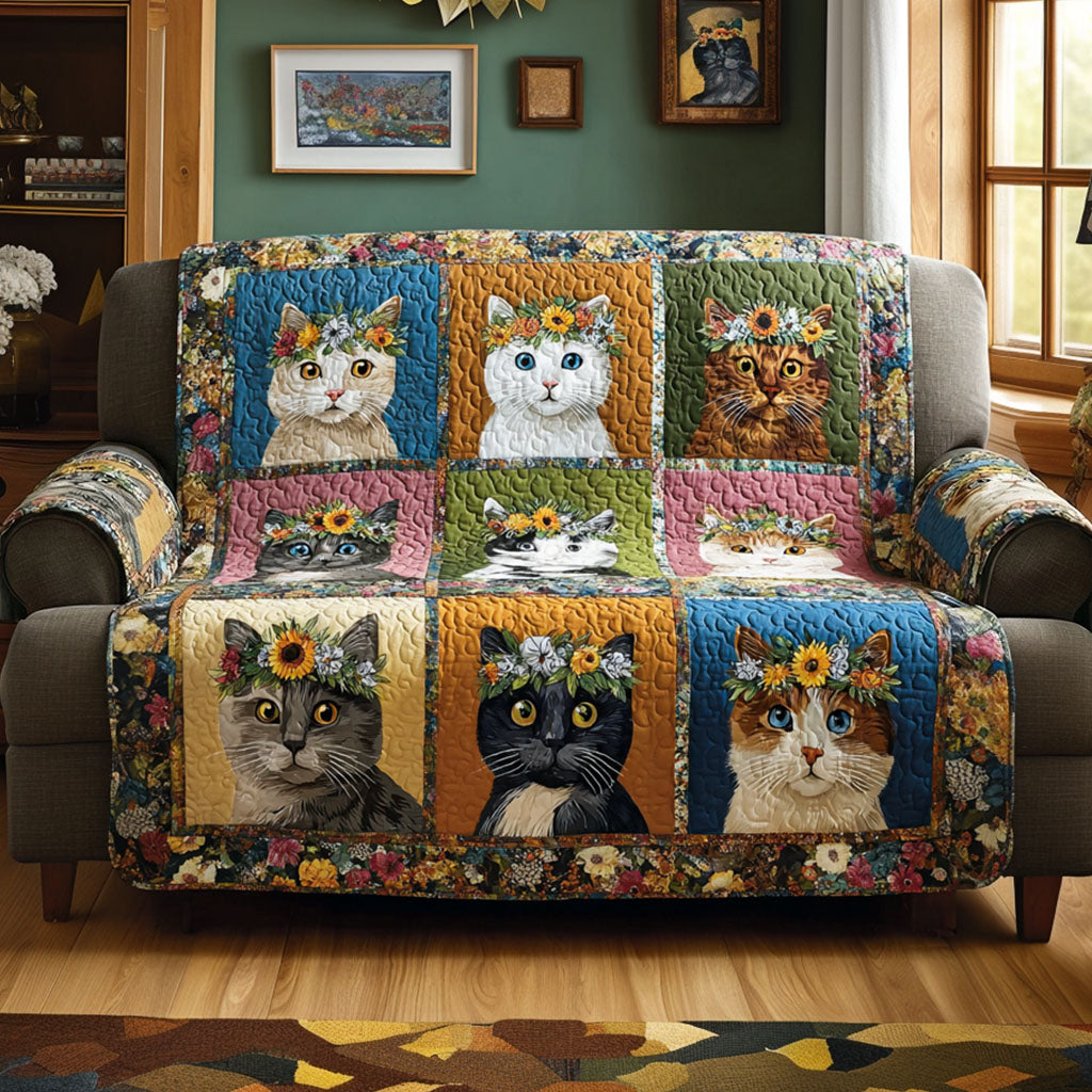 Whisker Home Quilted Sofa Cover NCU0NNT2858