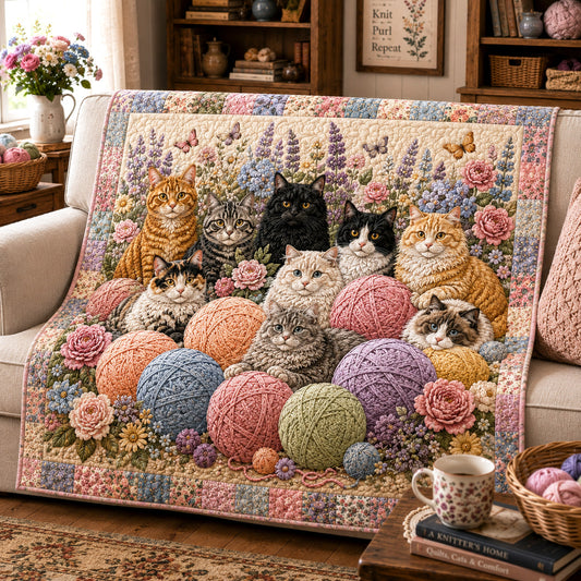 Whisker Knits Quilted Blanket NCU0NTV1128