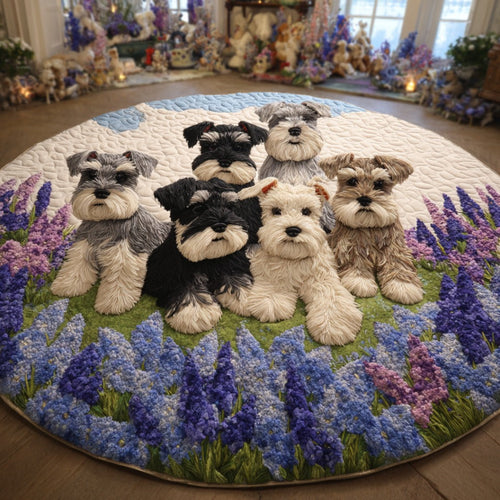 Whisker Meadow Quilted Round Mat NCU0DV1213