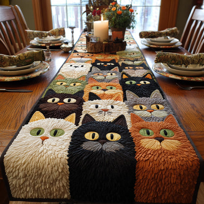Whisker Parade Quilted Table Runner NCU0DV993