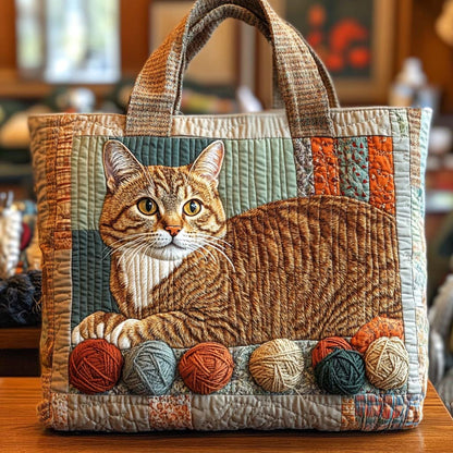 Whisker Patch Muse Quilted Tote Bag NCU0NXD616