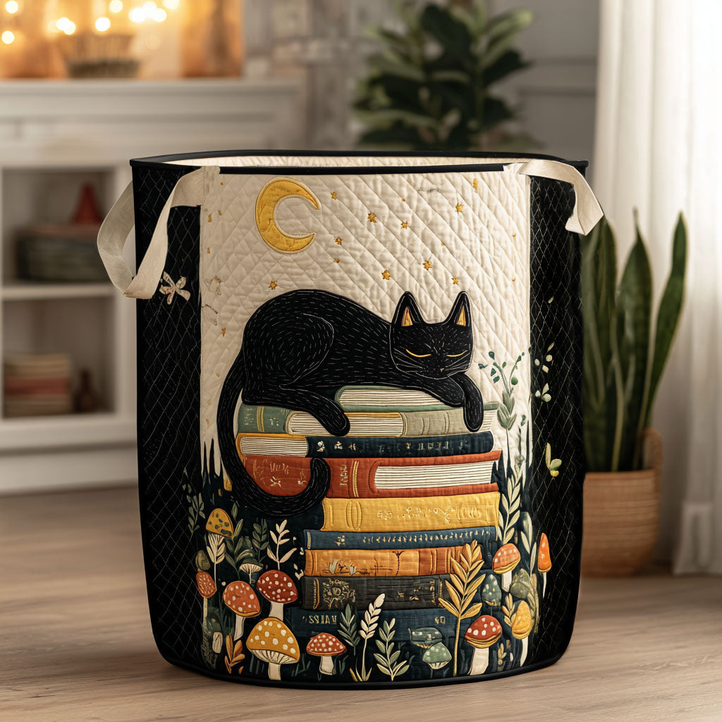 Whisker Reading Nook Quilted Laundry Basket NCU0PTT2402