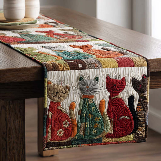 Whisker Whirl Quilted Table Runner NCU0PTT1525