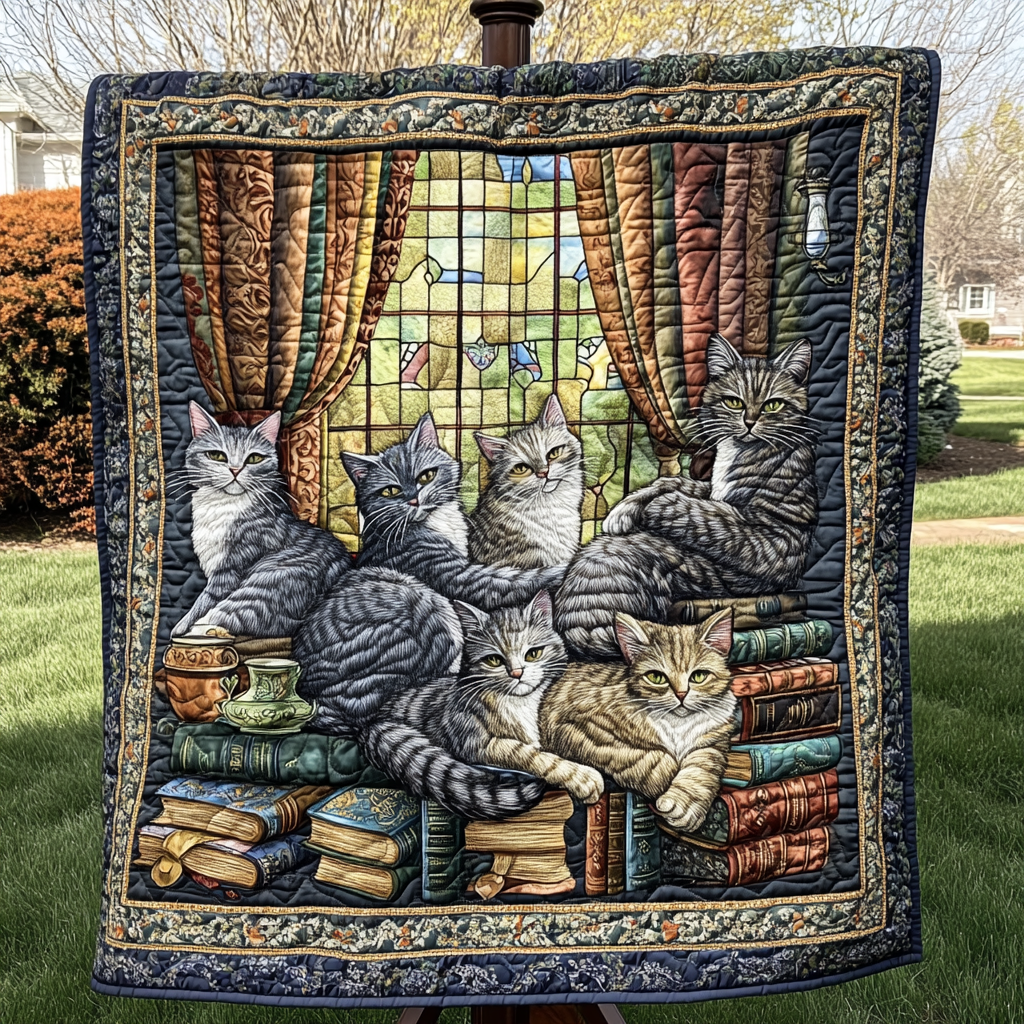 Whisker Wisdom Quilted Blanket NCU0DK1254