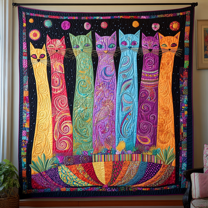 Whisker Wonderland Quilted Blanket NCU0DDK219