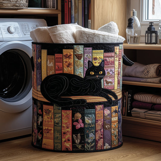 Whisker Wonderland Quilted Laundry Basket NCU0TH3105