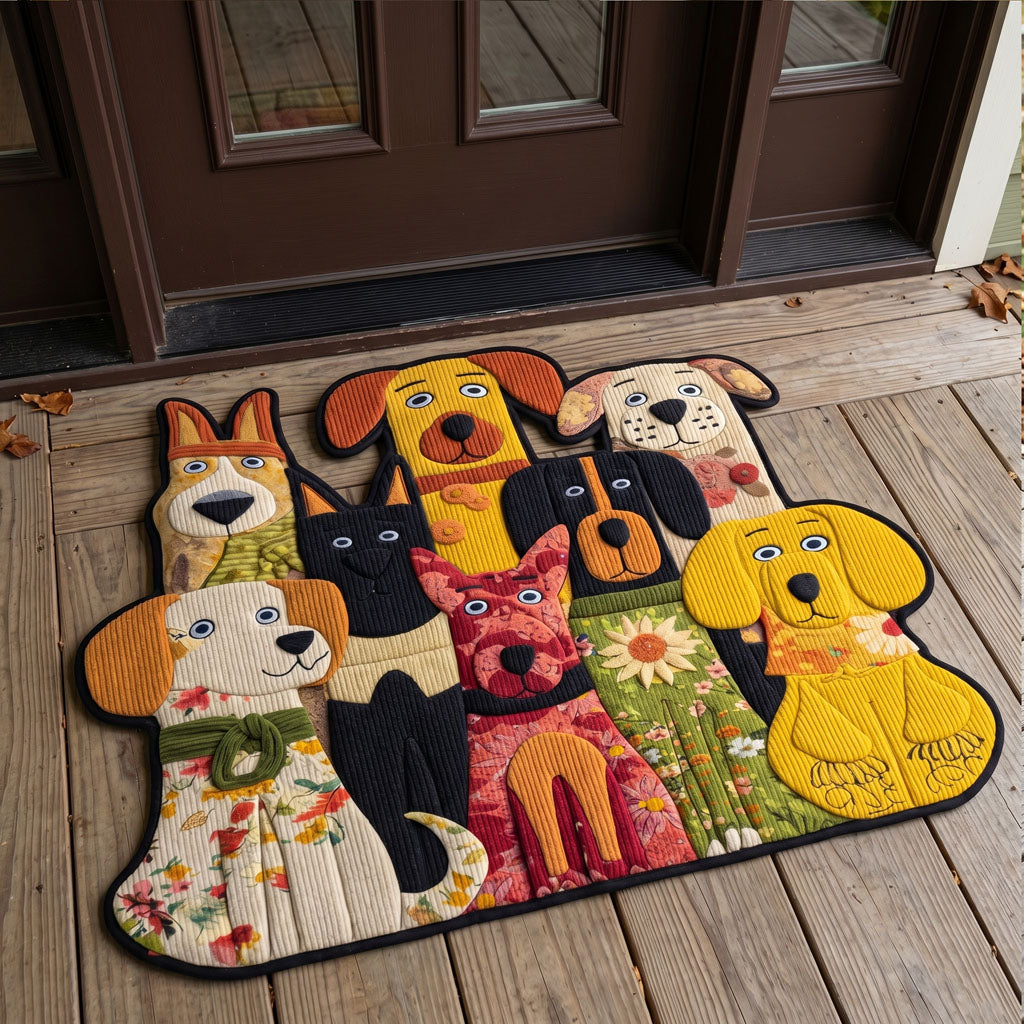 Whisker and Wag Sanctuary Custom Shape Doormat NCU0PTT3084