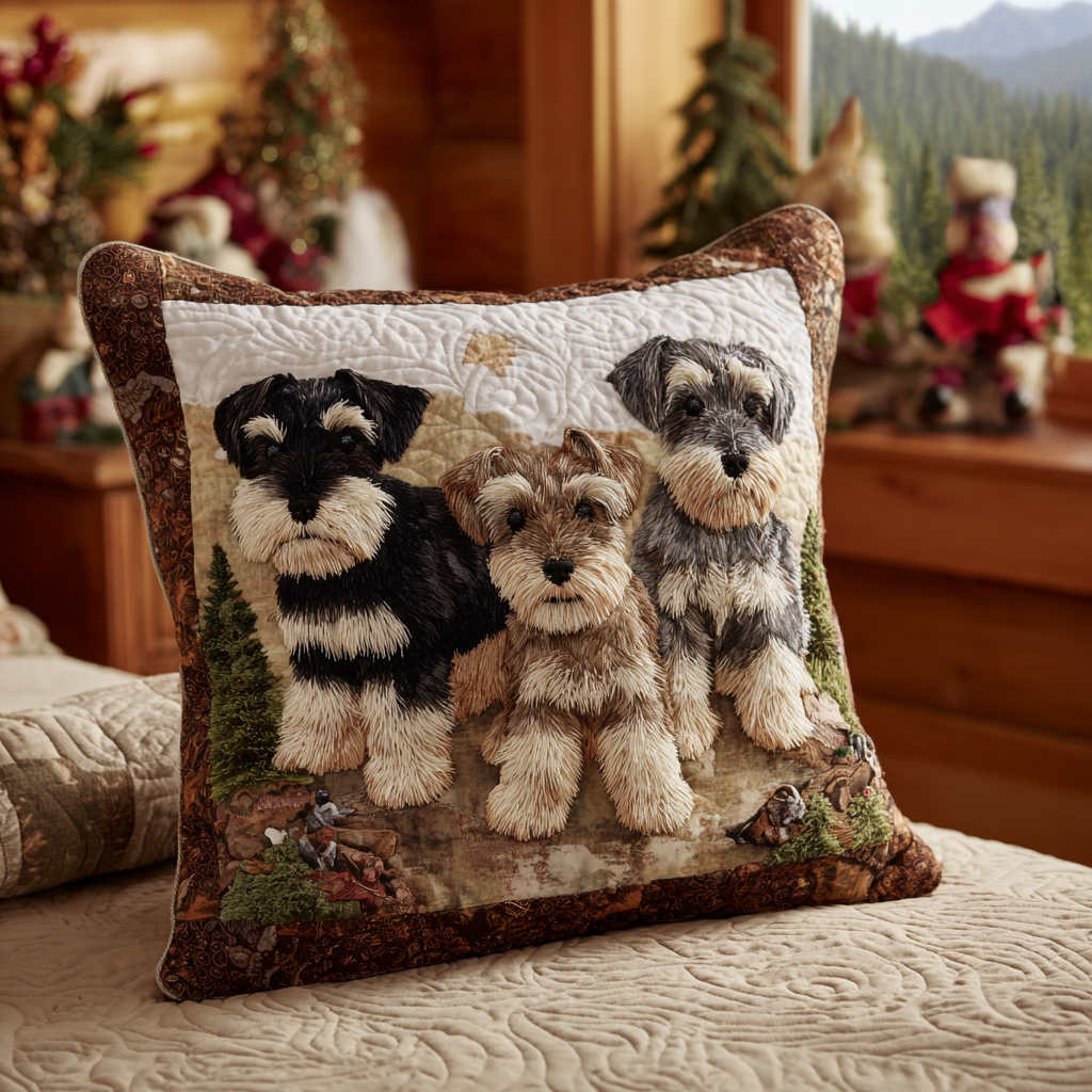 Whiskered Charm Quilted Pillow Case NCU0DV1207