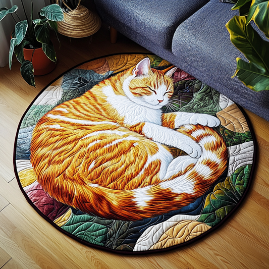 Whiskers Of Joy Quilted Round Mat NCU0PD872