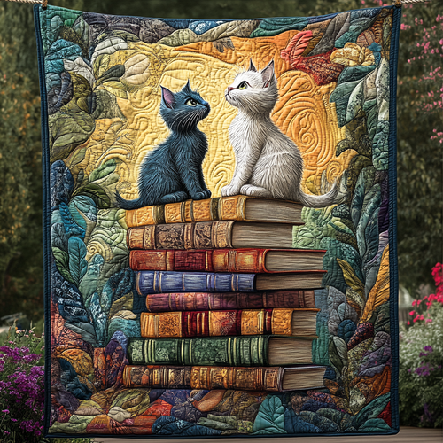 Whiskers and Wisdom Quilted Blanket NCU0DK654