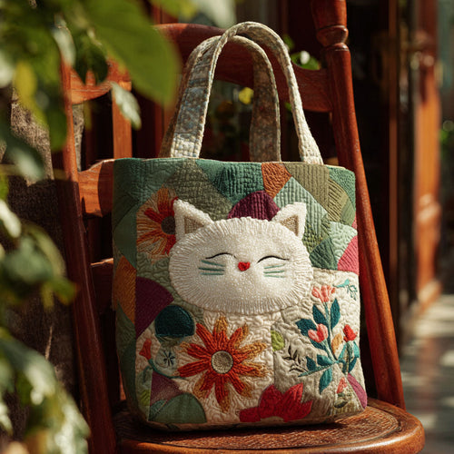 Whiskers in the Light Quilted Tote Bag NCU0PTT1774