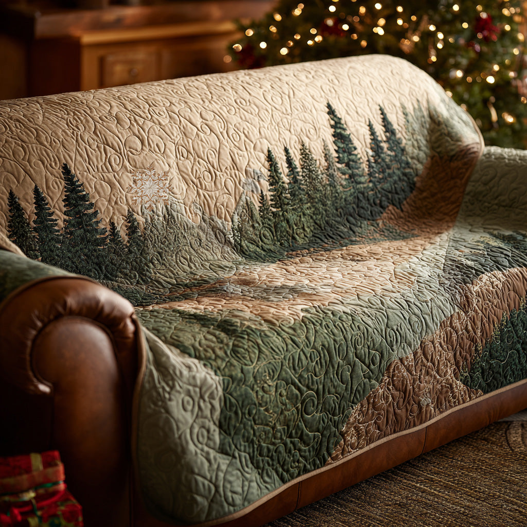 Whisper Forest Quilted Sofa Cover NCU0DV1438