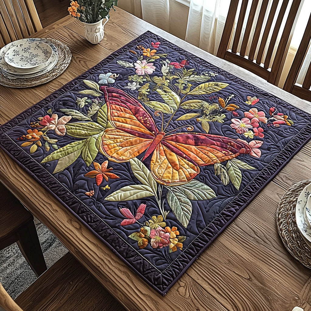 Whisper Wings Quilted Table Topper NCU0DV649