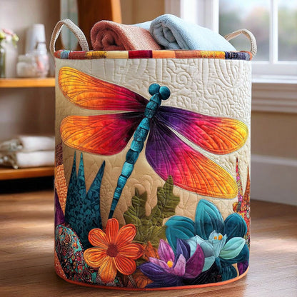 Whispering Dragonfly Quilted Laundry Basket NCU0NNL051