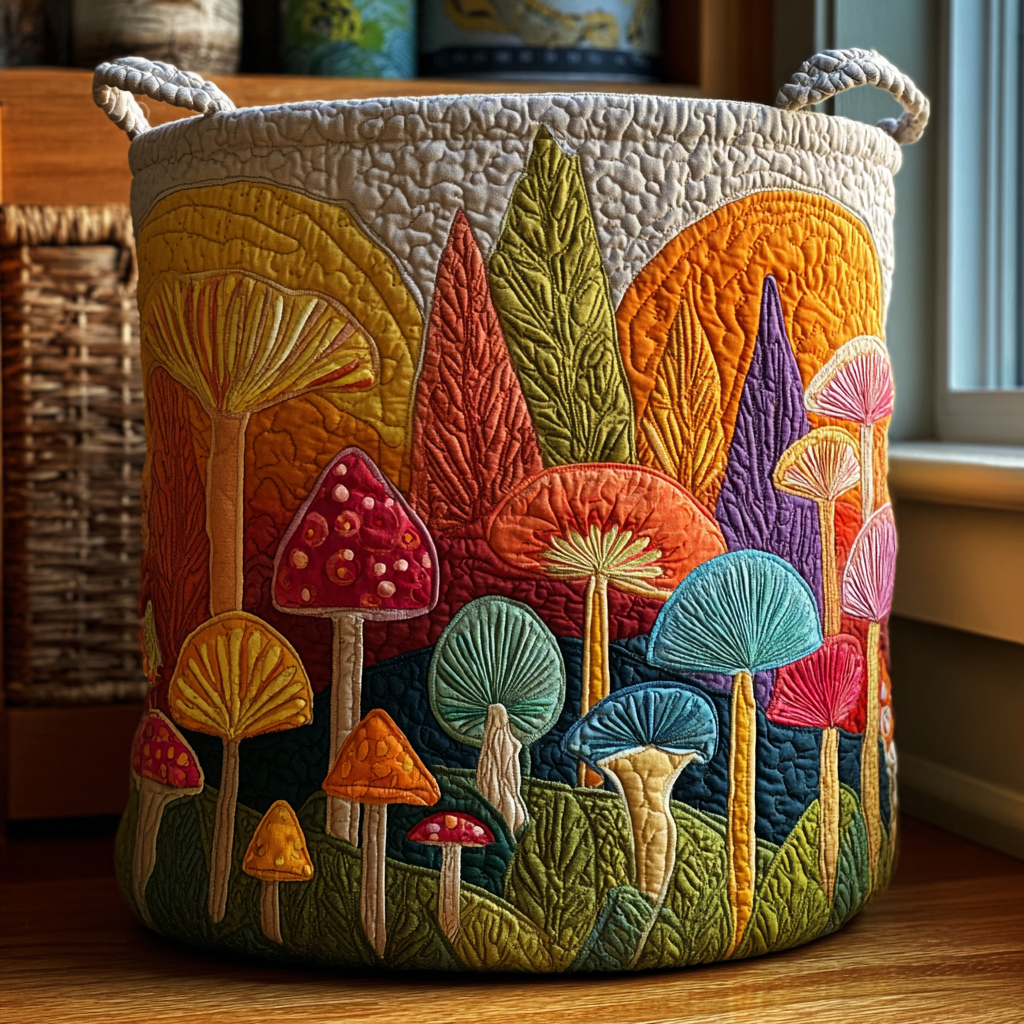 Whispering Field Quilted Laundry Basket NCU0DDK1364