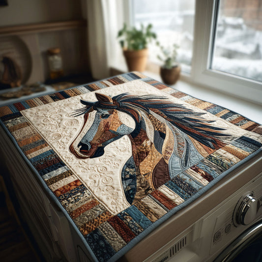 Whispering Hooves Quilted Washer and Dryer Cover NCU0PTT1144