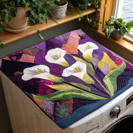 Whispering Lilies Quilted Washer and Dryer Cover NCU0PTT1026