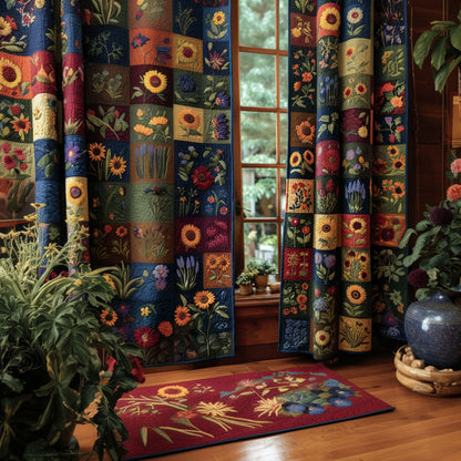 Whispering Meadow Quilted Curtains NCU0PTT2112