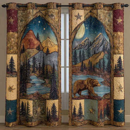 Whispering Pines Quilted Curtains NCU0NXD921