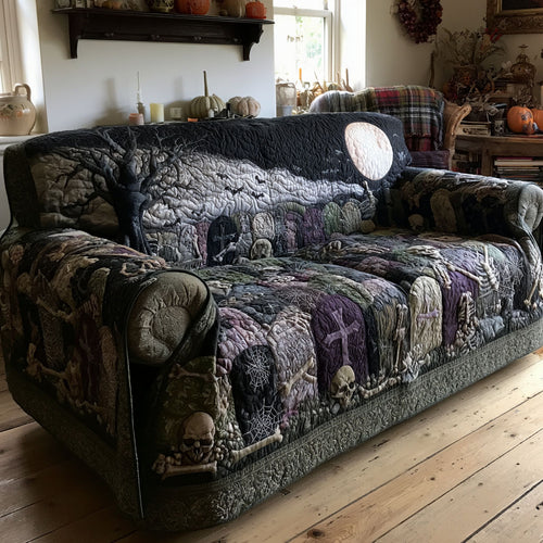 Whispering Tombs Quilted Sofa Cover NCU0PTT3256