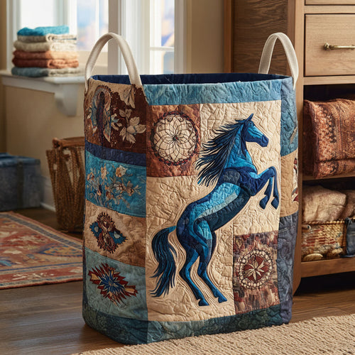 Whispering Westwind Quilted Laundry Basket NCU0PTT2747